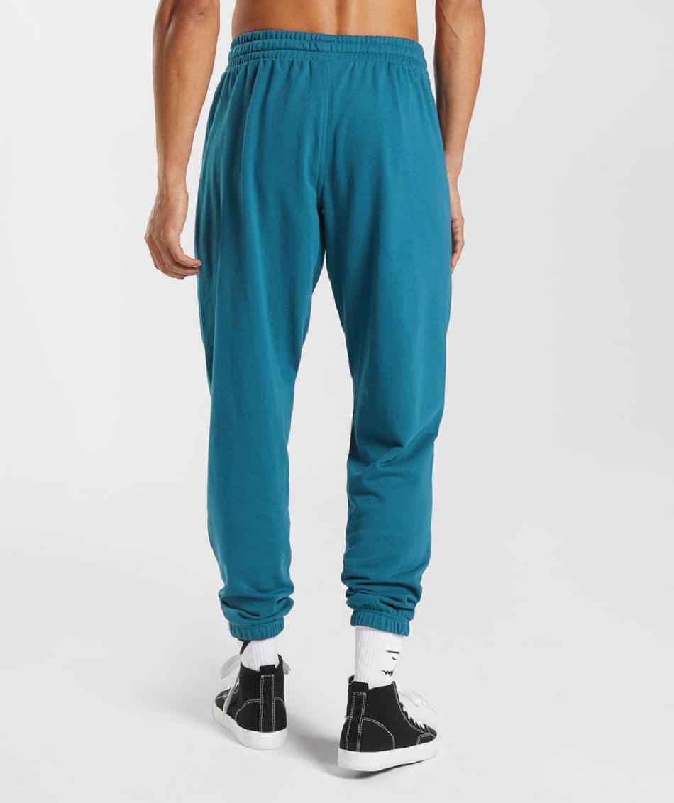 Pantalones Jogger Gymshark Essential Oversized Hombre Azules | CO 3706WNB